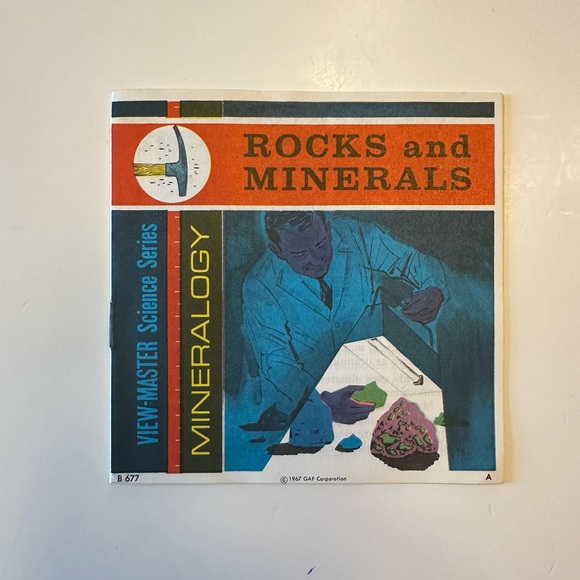 RARE View-Master Rocks and Minerals Vintage Reel Set and Educational Booklet - Picture 2 of 7